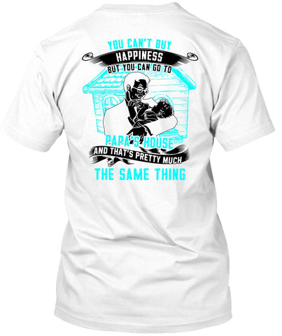 A black t-shirt with the shopify logo