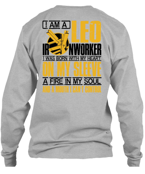 I Am A Leo Ironworker T Shirt, I Love Ironworker T Shirt