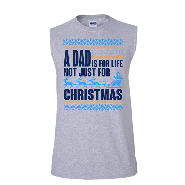 A Dad Is For Life T Shirt, Coolest Dad Tank Top (Men's Cotton Sleeveless)