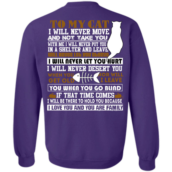 I Love You T Shirt, I Love My Cat Sweatshirt