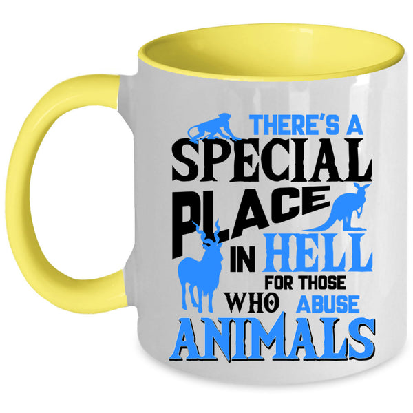 Abuse Animals Coffee Mug, There's A Special Place Accent Mug