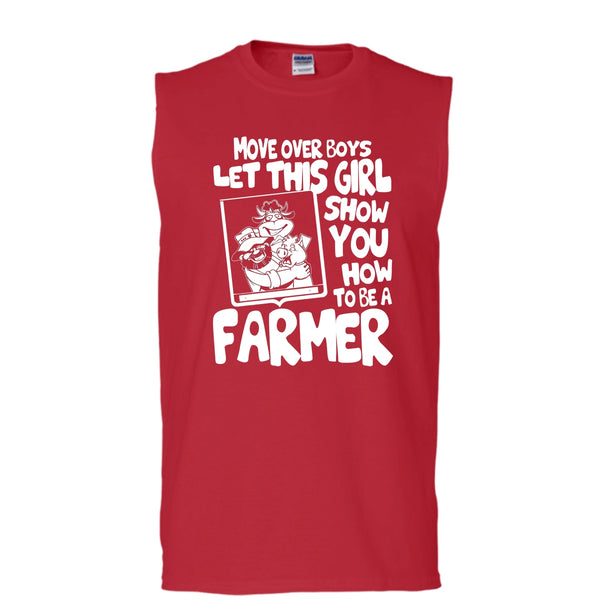 Let This Girl T Shirt, Show How To Be A Farmer T Shirt, Cool T Shirt (Men's Cotton Sleeveless)