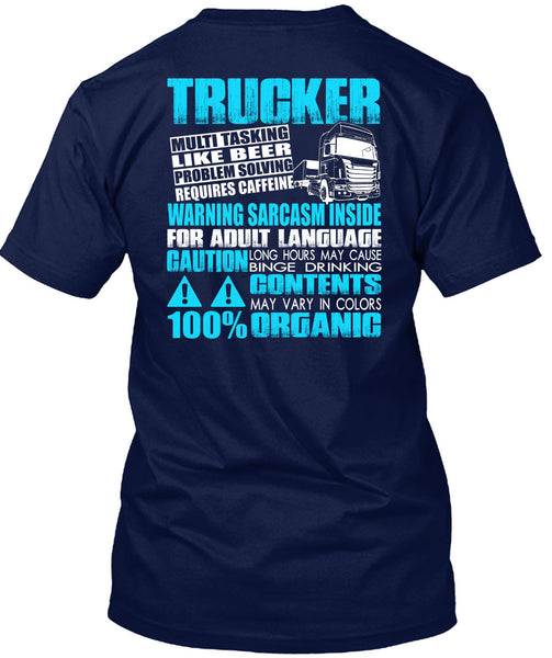 Trucker Multitasking Like Beer T Shirt, I Love Beer T Shirt