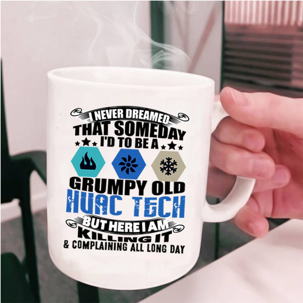 Cool Grandpa Coffee Mug, I'd To Be A Grampy Old Hvac Tech Cup