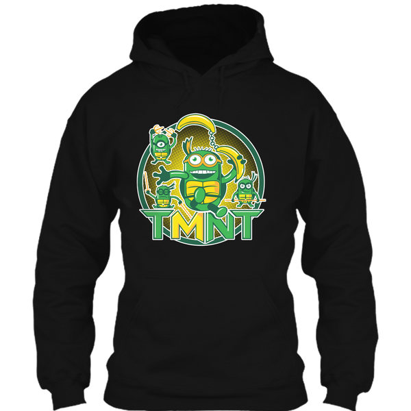 A black t-shirt with the shopify logo