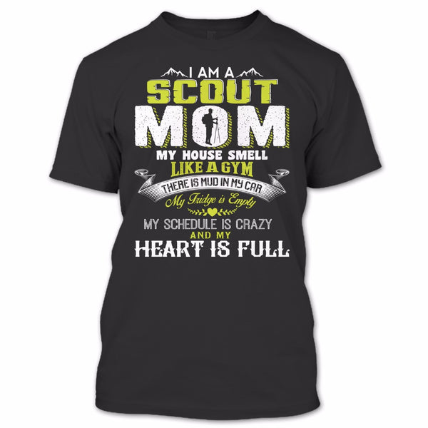 A black t-shirt with the shopify logo