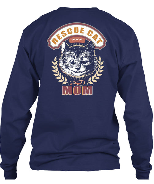 Rescue Cat Mom T Shirt, I Love My Cat T Shirt