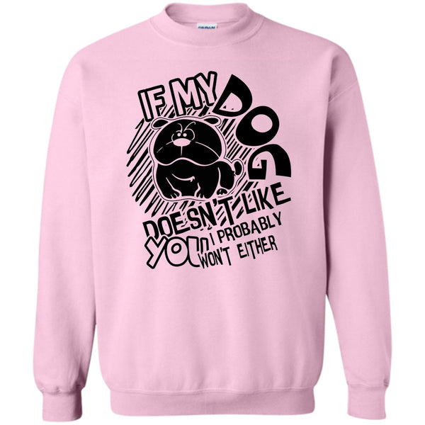 Coolest Dog Lover T Shirt, If My Dog Doen't Like You Sweatshirt