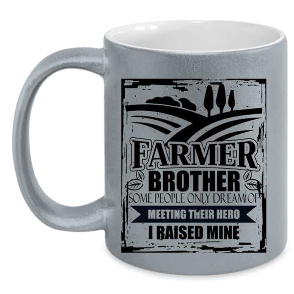 I Raise A Farmer Coffee Mug, Farmer Brother Accent Mug