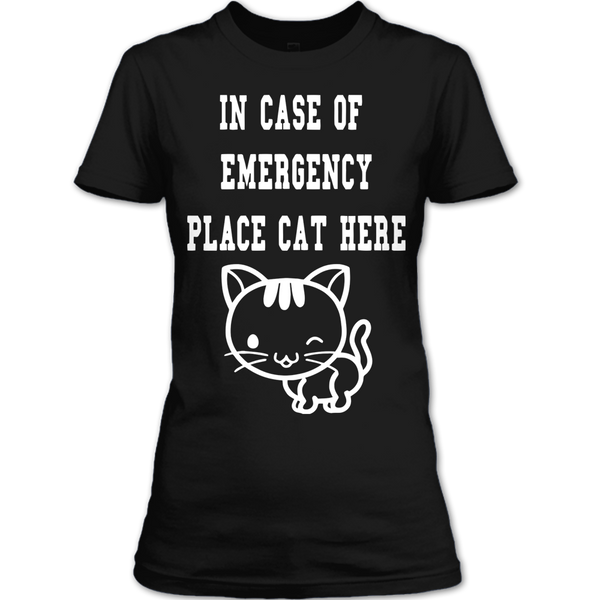 A black t-shirt with the shopify logo