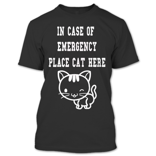 A black t-shirt with the shopify logo