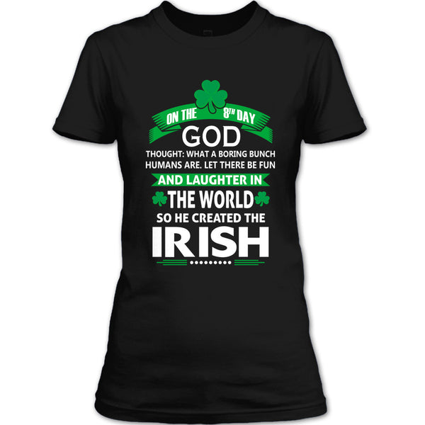 A black t-shirt with the shopify logo