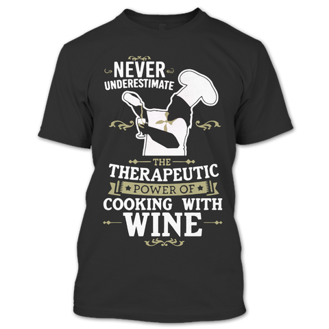 A black t-shirt with the shopify logo