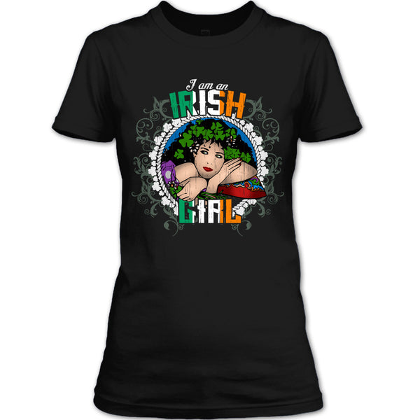 A black t-shirt with the shopify logo