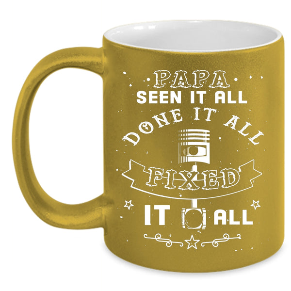 Papa Seen It All Done It All Coffee Mug, Awesome Papa Coffee Cup