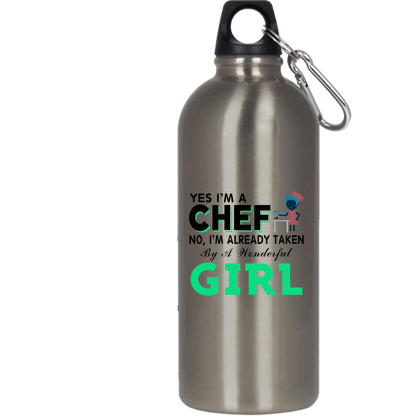 I'm A Chef 20 oz Stainless Steel Bottle,Taken By A Wonderful Girl Outdoor Sports Water Bottle