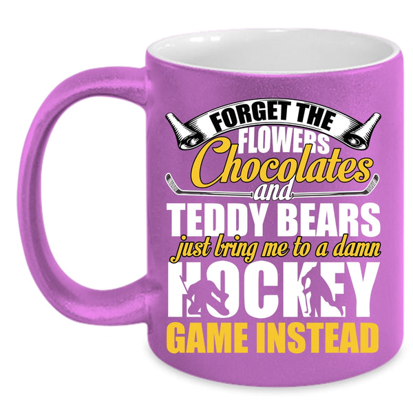Just Bring Me To A Damn Hockey Coffee Mug, Funny Hockey Coffee Cup