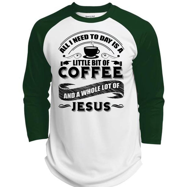 Little Bit Of Coffee T Shirt, I Love Coffee T Shirt, Awesome T-Shirts  (Polyester Game Baseball Jersey)