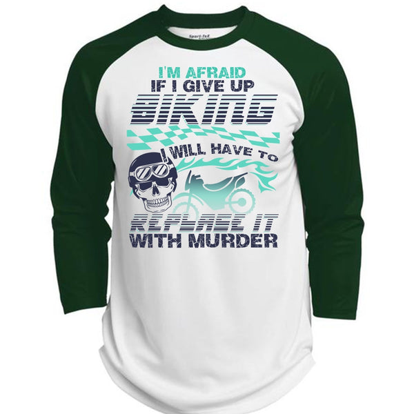 I Give Up Biking T Shirt, I Love Biking T Shirt, Awesome T-Shirts  (Polyester Game Baseball Jersey)
