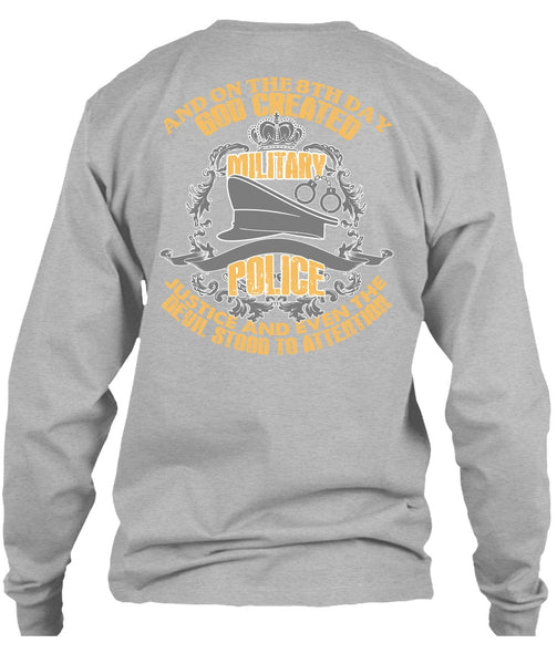 God Created Military Police T Shirt, I Love Police T Shirt