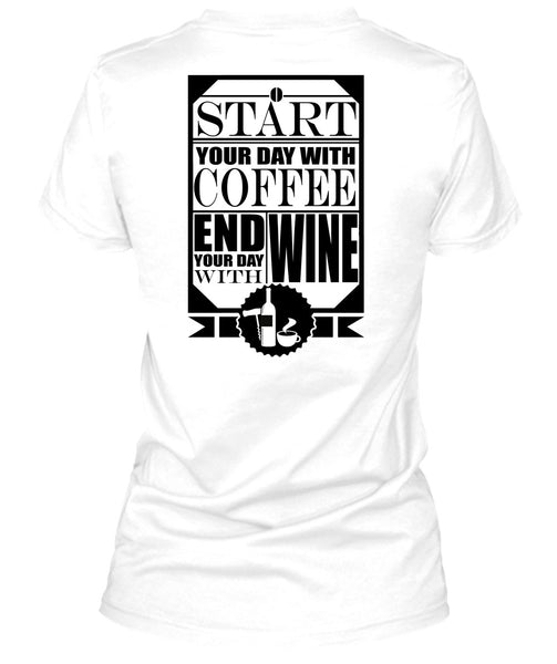 Start Your Day With Coffee T Shirt, I Love Beer T Shirt