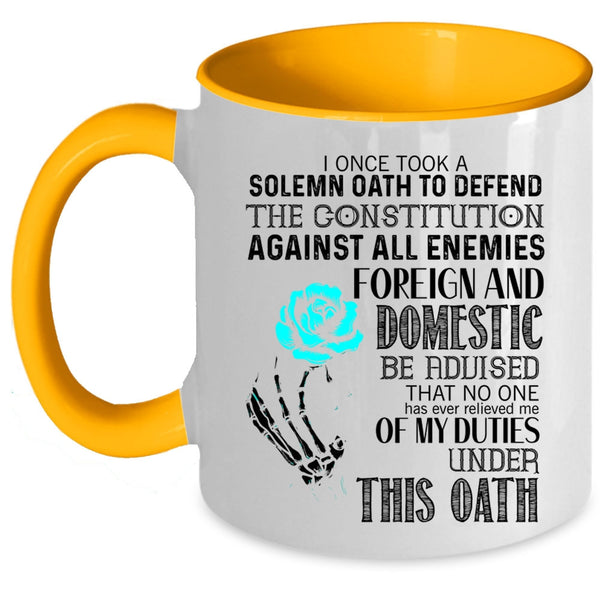 Best Gift For Grandpas Coffee Mug, Awesome Veteran Accent Mug