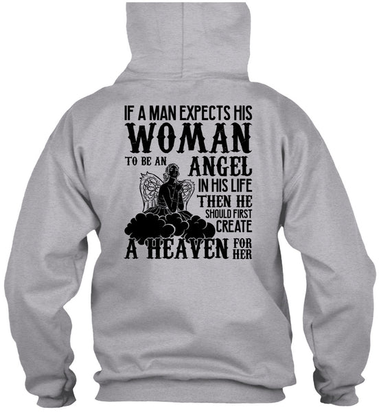 Woman To Be An Angel T Shirt, I Love Wife T Shirt