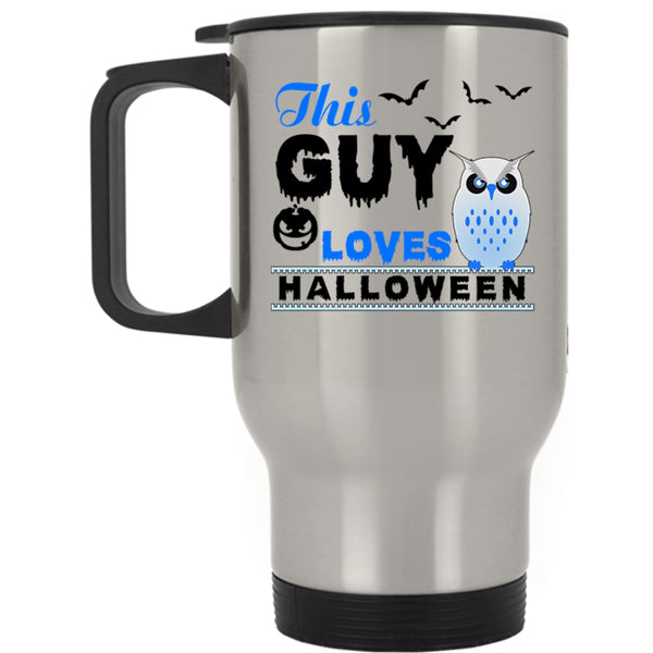 Gift For My Son Travel Mug, This Guy Loves Halloween Mug