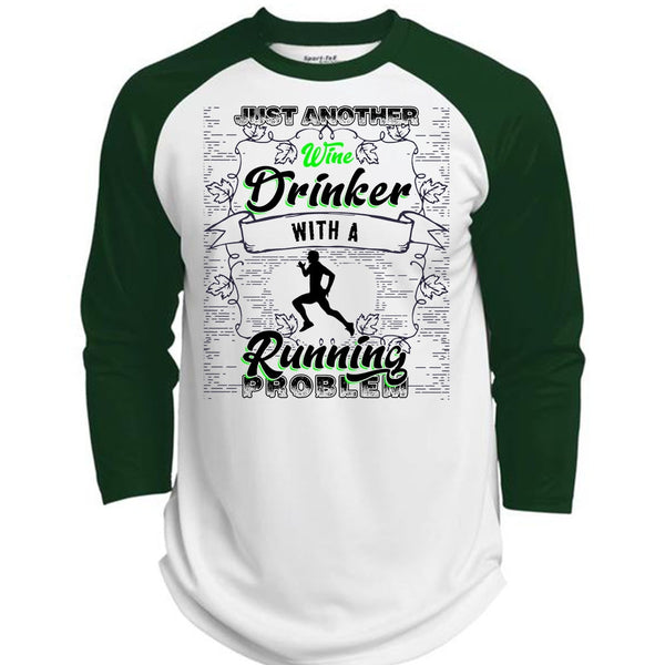 Just Another Wine Drinker T Shirt, I Love Running T Shirt, Awesome T-Shirts  (Polyester Game Baseball Jersey)