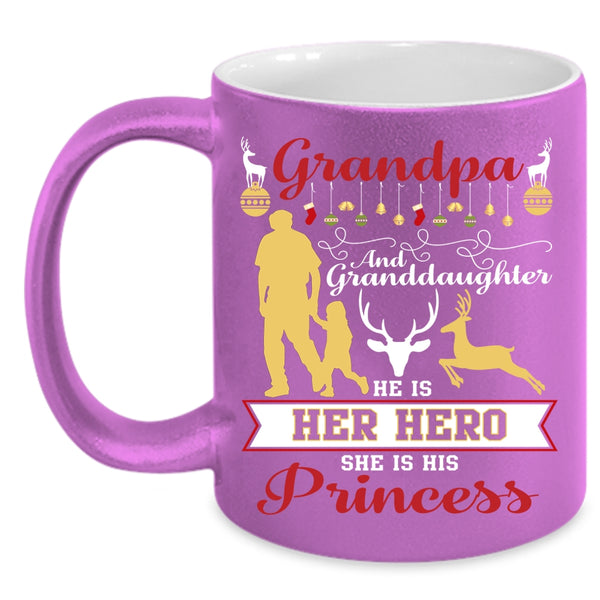 Grandpa And Granddaughter Coffee Mug, Cute Christmas Coffee Cup