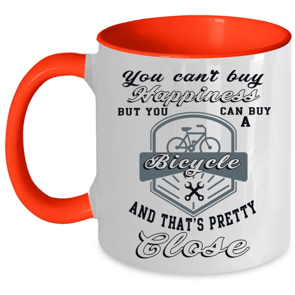 It Make Me Happy Coffee Mug, You Can Buy A Bicycle Accent Mug