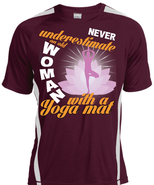 Old Woman With A Yoga Mat T Shirt, My Favorite T Shirt, Cool Shirt