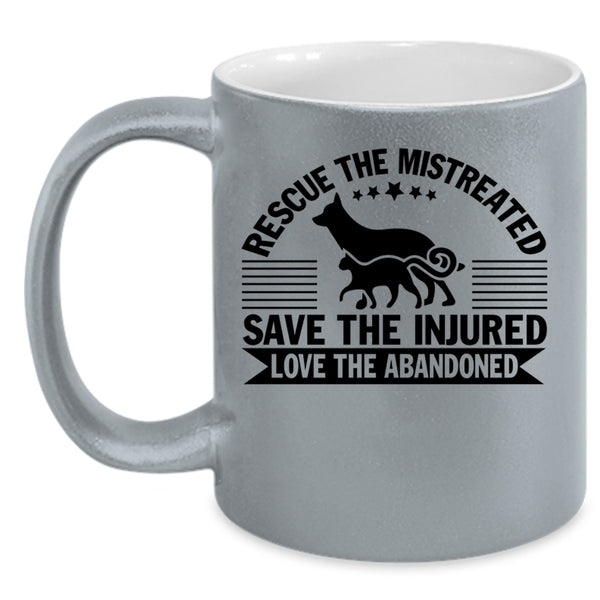 Best Zoologist Coffee Mug, Rescue The Mistreated Accent Mug