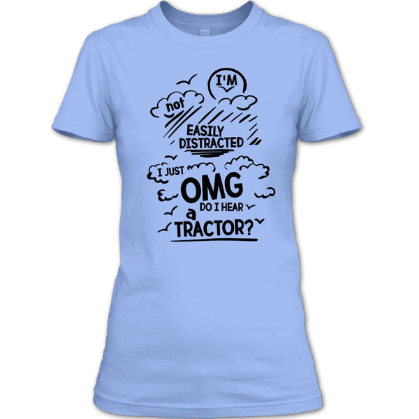 I'm Not Easily Distracted T Shirt, Funny Farmer T Shirt