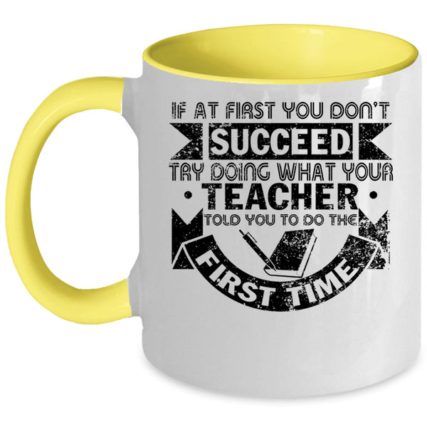 Funny Gift For Teacher Coffee Mug, Cool Teacher Accent Mug