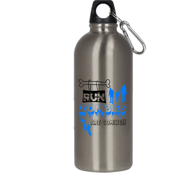 Run Zombies Are Coming 20 oz Stainless Steel Bottle,Halloween Ghost Outdoor Sports Water Bottle
