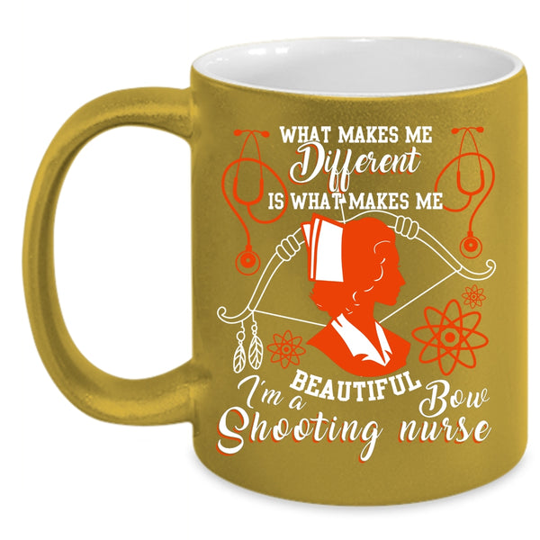 I'm A Bow Shooting Nurse Coffee Mug, Awesome Nurses Coffee Cup