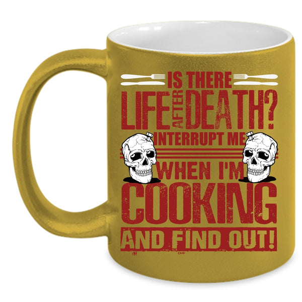 Don't Interrupt Me When I'm Cooking Coffee Mug, Funny Gift For Chefs Coffee Cup