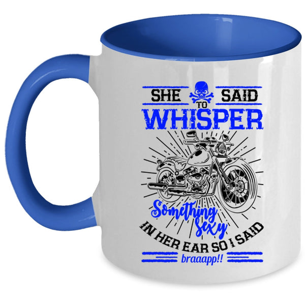 Cool Gift For My Daughter Coffee Mug, Awesome Biker Girls Accent Mug