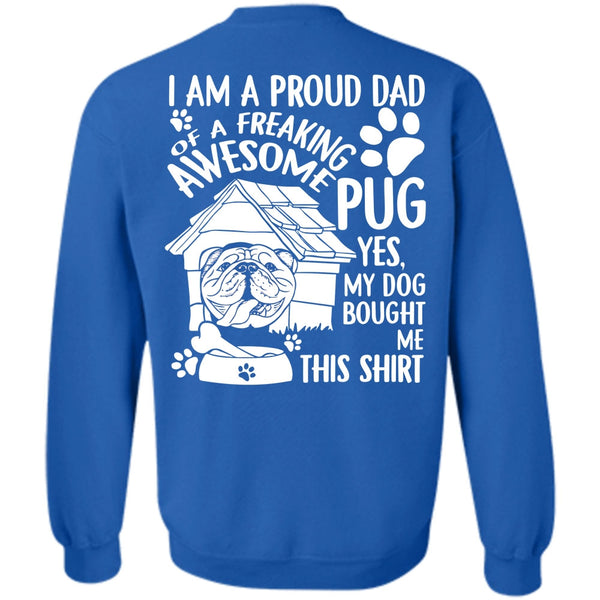 Awesome Pug T Shirt, I Love Dog Sweatshirt