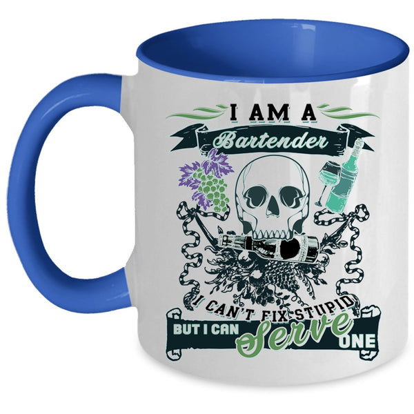 Cool Gift For Bartender Coffee Mug, I Am A Bartender Accent Mug