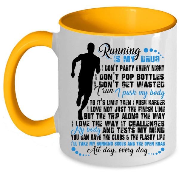 Funny Gift For Runners Coffee Mug, I Love Running Accent Mug