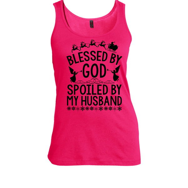Blessed By God T Shirt, Merry Christmas Gift Tank Top