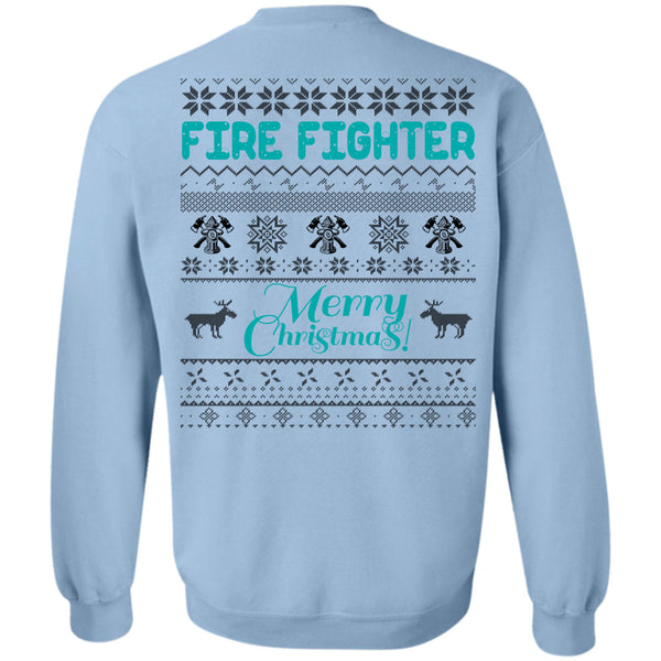 I Love Firefighter T Shirt, Firefighter Merry Christmas Sweatshirt