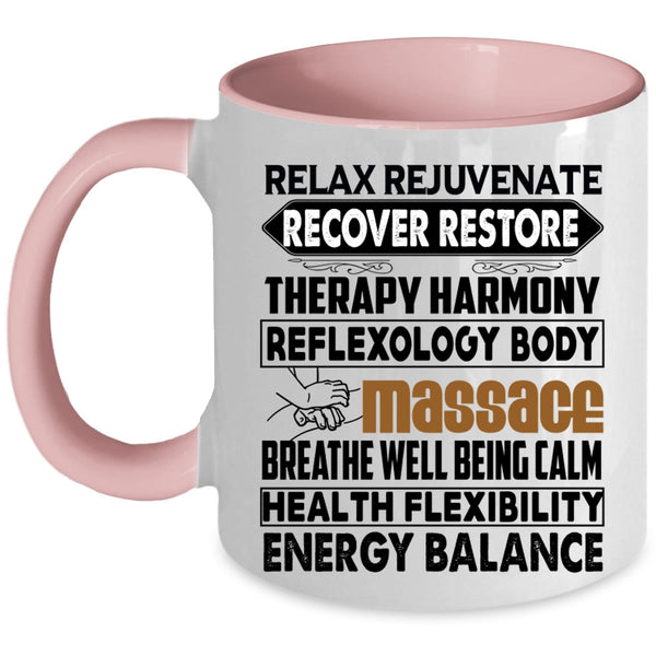 Recover Restore Coffee Mug, Relax Rejuvenate Accent Mug