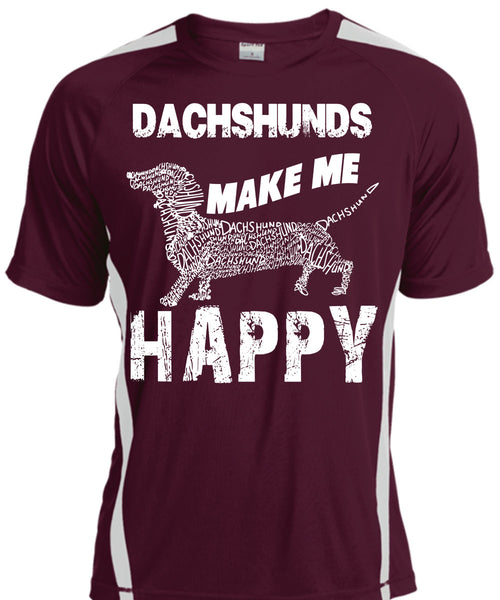 Dachshunds Make Me Happy T Shirt, I Love My Dog T Shirt, Cool Shirt