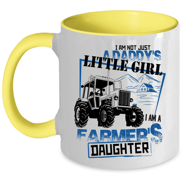 Daddy's Little Girl Coffee Mug, I Am A Farmer's Daughter Accent Mug