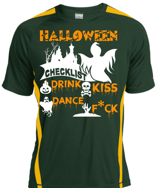 Halloween Checklist Drink Kiss Dance T Shirt, I Love You Pumpkin T Shirt, Cool Shirt