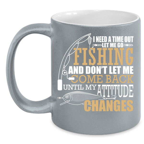 Let Me Go Fishing Coffee Mug, I Love Fishing Coffee Cup