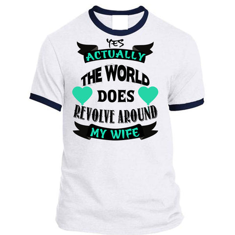A black t-shirt with the shopify logo